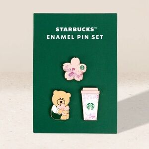 Starbucks 2026 Cherry Blossoms Enamel Pin Set
